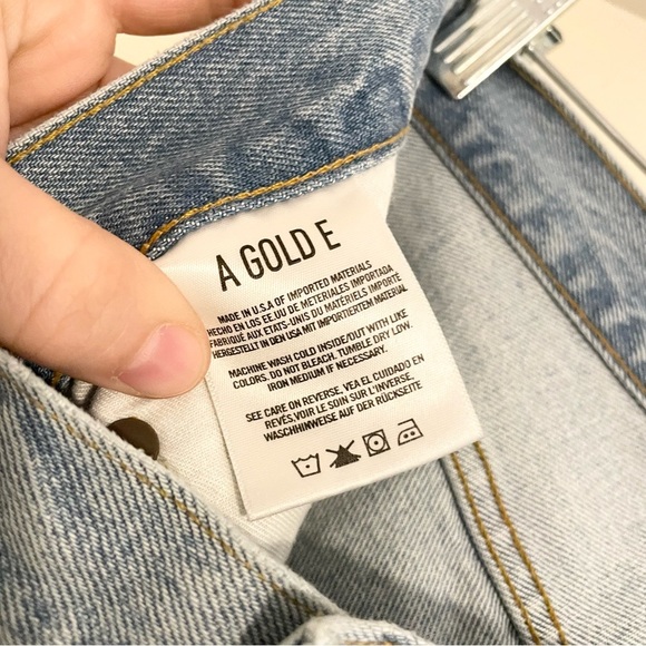 AGOLDE Riley Light Wash Denim High Rise Straight Leg Ankle Jean Women’s 29 - Picture 10 of 11